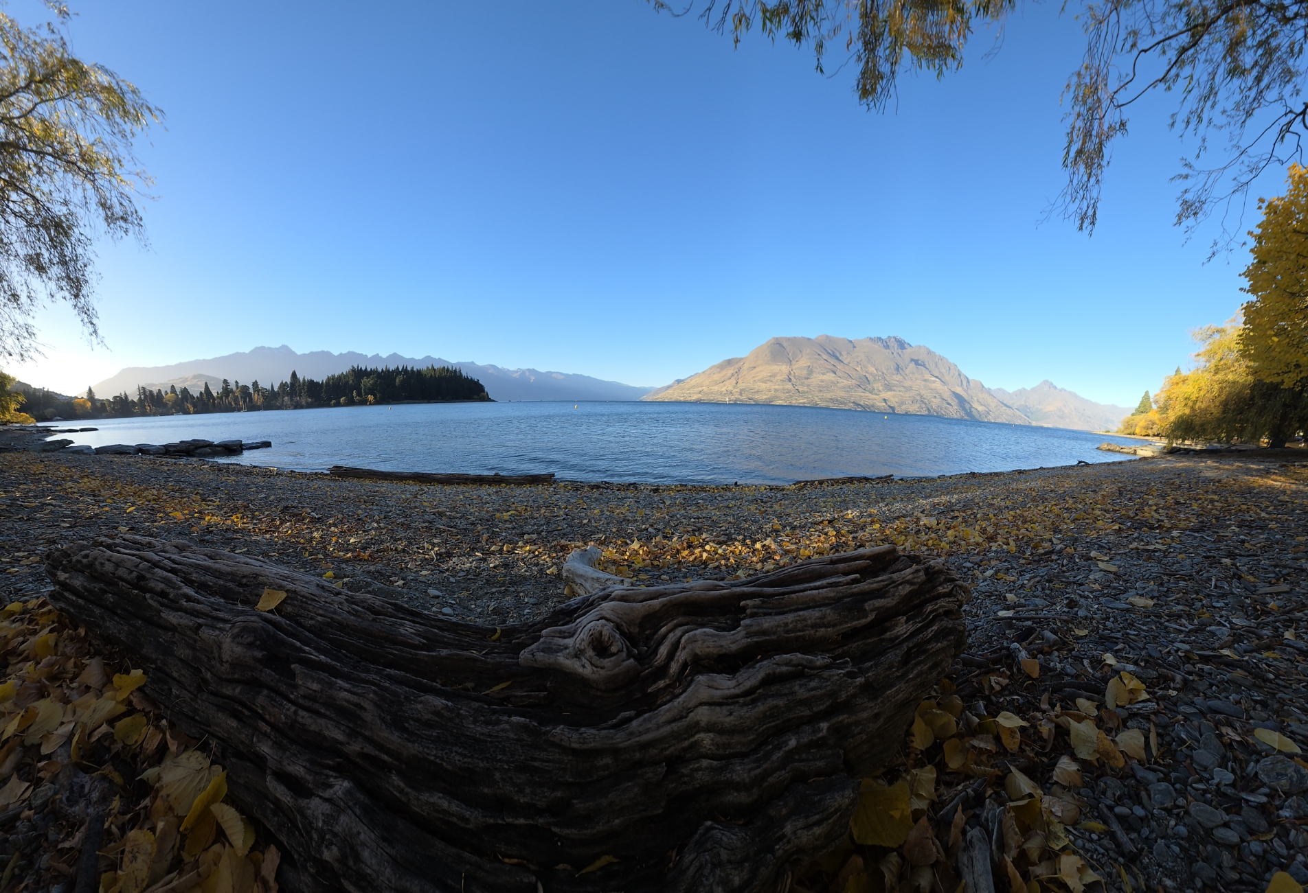 Still winter morning on Lake Wakatipu, Queenstown